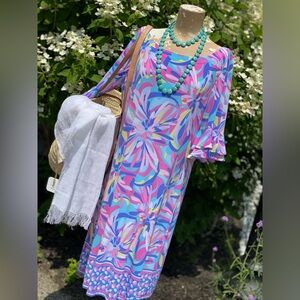 Pappagallo Pastel Floral Midi Dress